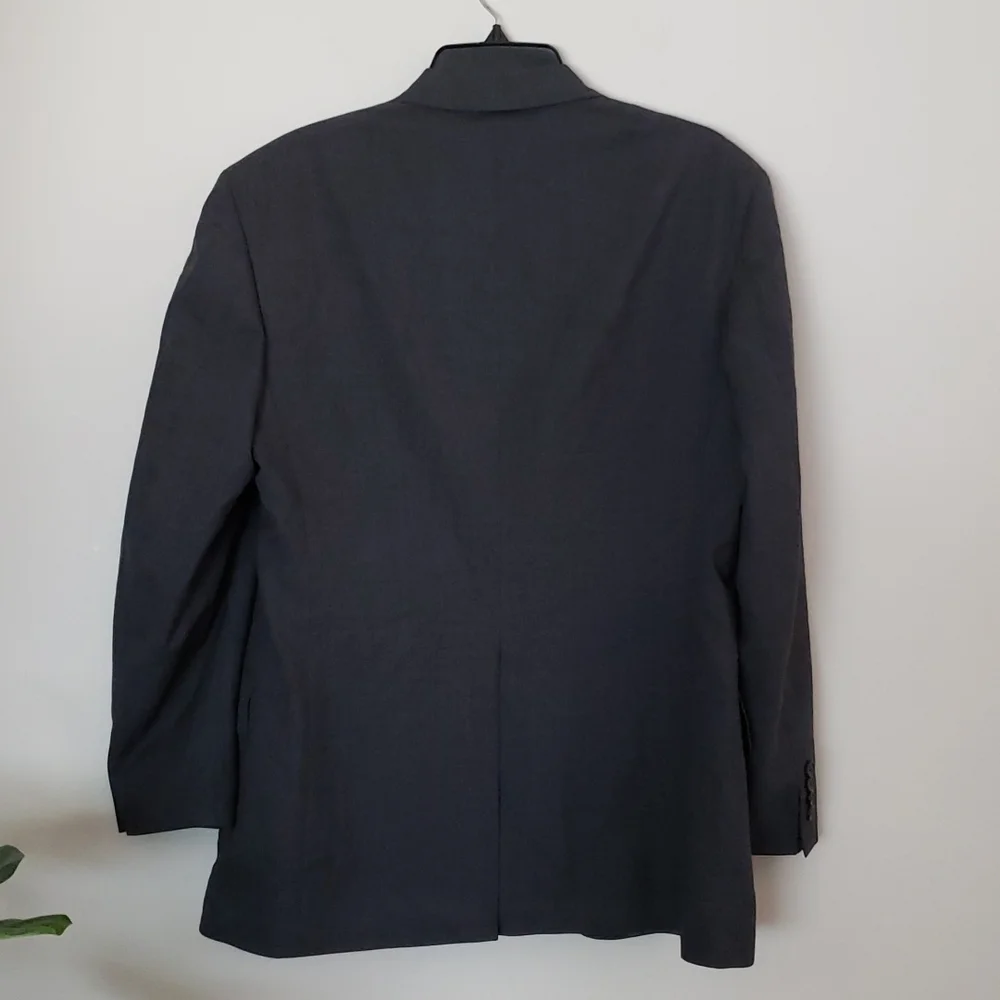 Ralph Lauren Polo University Club Blazer suit jacket, dark gray, vintage.